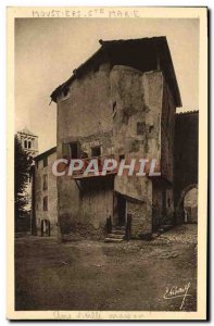 Postcard Old Moustiers Ste Marie An old house