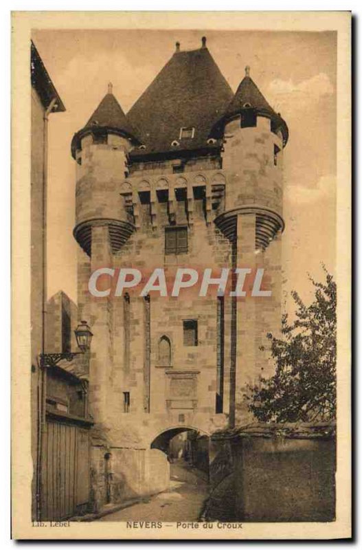 Old Postcard Nevers Porte du Croux