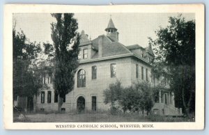 Winsted Minnesota MN Postcard Winsted Catholic School Building Exterior c1920's