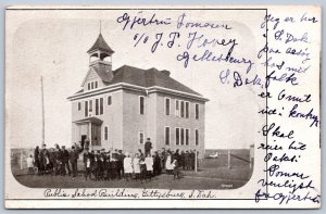 K46/ Gettysburg South Dakota Postcard c1910 Public School Building 383