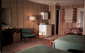 Laconia New Hampshire NH Driftwood Motel Mid-Century Modern Interior PC