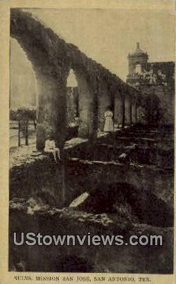 Ruins, Mission San Jose San Antonio TX Unused