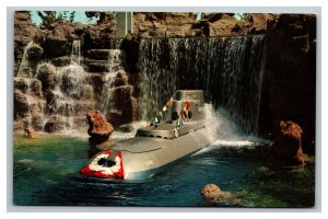 Vintage 1960's Postcard Disneyland Submarine Falls Tomorrowland California