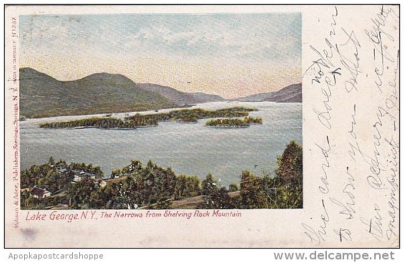 New York Lake George The Narrows From Shelving Rock Mountain