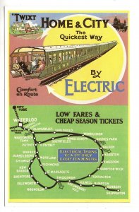 Twixt Home & City, Electric Trains, Route Map,