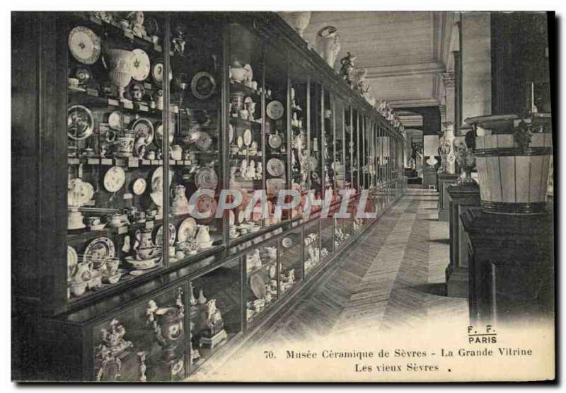 Old Postcard Ceramic Pottery Ceramic Museum of Sevres The great showcase Old ...