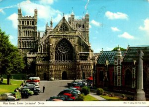 England Devon Exeter Cathedral West Front 1973