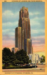 Pennsylvania Pittsbuurgh Cathedral Of Learning and Foster Memorial University...