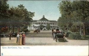 San Antonio TX Hot Wells TUCK c1910 Postcard EXC COND