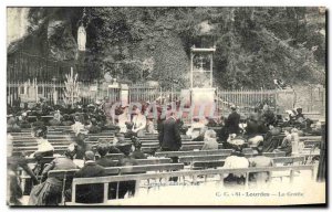 Old Postcard Lourdes Grotto