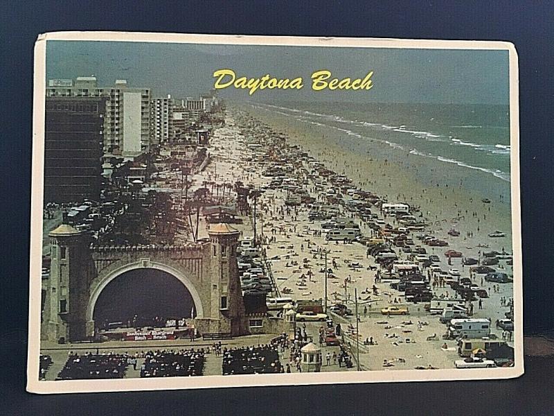 Postcard 1984 Aerial View of Daytona Beach, FL. 4x6        U7