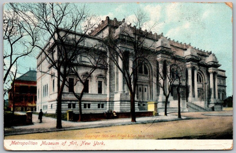New York City NY 1909 Postcard Metropolitan Museum Of Art