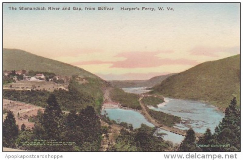 The Shenandoah River And Gap From Boliver Harper's Ferry West Virginia H...