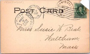 Postcard LIBRARY SCENE Warner New Hampshire NH AM3521