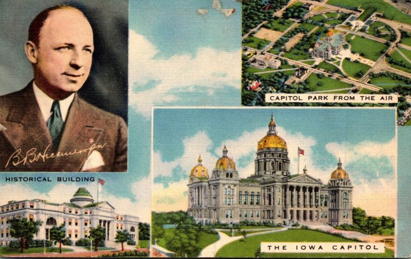 Iowa Des Moines State Capitol Historical Building Capitol Park & Governor Hic...