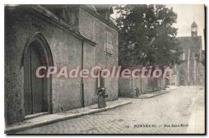 Postcard Old Bonneval Rue Saint Roch