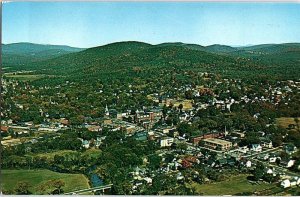 Postcard AERIAL VIEW SCENE Newport New Hampshire NH AJ4405