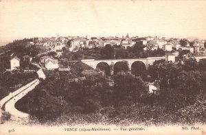 Vintage Postcard 1910s Venice Alpes-Maritimes Vue Generale Italy IT