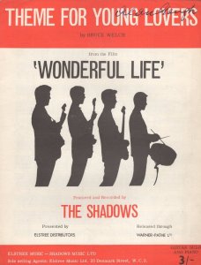 The Shadows Theme For Young Lovers Rare Sheet Music