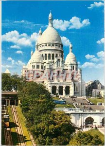 Postcard Modern Paris The Sacre Coeur Basilica