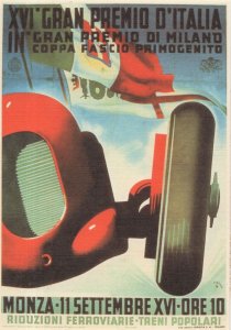 XVI Gran Premio Italian Old Motor Race Grand Prix Italy Poster Postcard