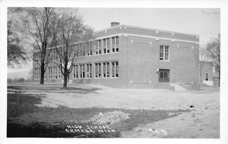 Armada Michigan Snow Day High School Looks Abandoned 1940s