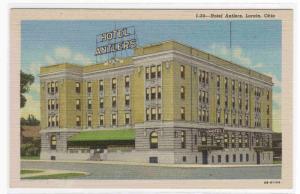 Hotel Antlers Lorain Ohio postcard