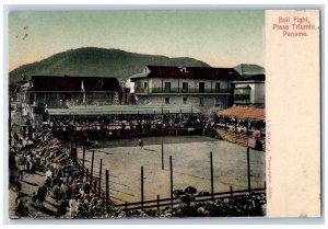 Panama Postcard Audiences at Bull Fight Plaza Triumfo c1905 Unposted Antique