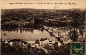 CPA GIVORS le Pont de Chasse vue prise du Pre Joli (462375)