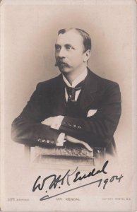 William Kendal Hand Signed Shakespeare Theatre Comedy Old Photo Postcard