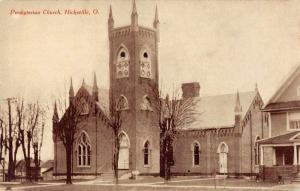 Hicksville Ohio Presbyterian Church Antique Postcard J71576