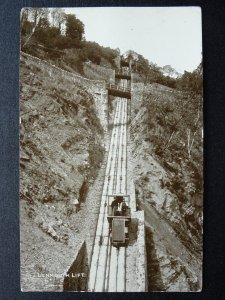 Devon Lynmouth EARLY LYNTON CLIFF RAILWAY / LIFT c1905 RP Postcard