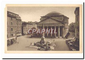 Italy Italia roma Old Postcard The Pantheon