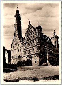 Rothenburg / Tauber Rathaus Germany Parish Church Cathedral Real RPPC Postcard