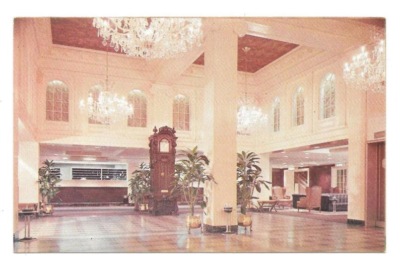 New Orleans Monteleone Hotel French Quarter Lobby Postcard