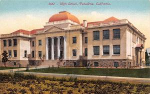 Pasadena California~High School~1910 Postcard