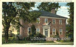 George Wythe House  - Williamsburg, Virginia VA  