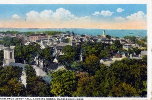 [ American Art ] US Massachusetts Marblehead - View From Abbot Hall