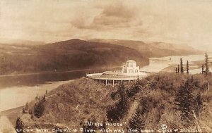 Vista House, Crown Point real photo - Columbia River Highway , Oregon OR