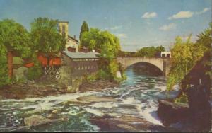 Keeseville NY New York Ausable River Keystone Arch Bridge Vintage Postcard E2