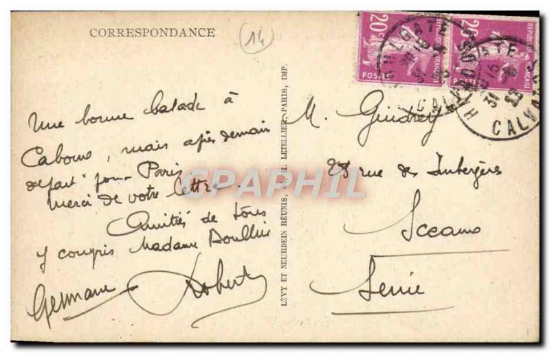 Old Postcard Cabourg Boulevard des Anglais