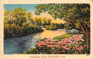 Greetings from Wadley, Georgia, USA R.P.O., Rail Post Offices PU 1940 