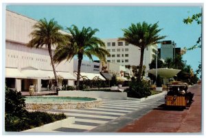 c1960's Lincoln Road Mill Exterior Roadside Miami Florida FL Fountain Postcard