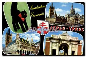 Postcard Modern Aandenken Remembrance Ieper Ieper