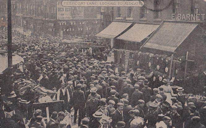 Petticoat Lane Market Ben Hur Film Poster London Antique Postcard