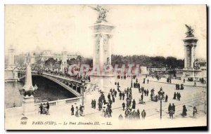 Postcard Old Paris VIII Pont Alexandre III