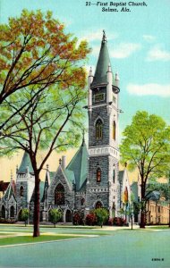 First Baptist Church Selma Alabama Curteich