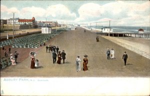 Asbury Park New Jersey Boardwalk Scene TUCK c1900-20s Vintage Postcard