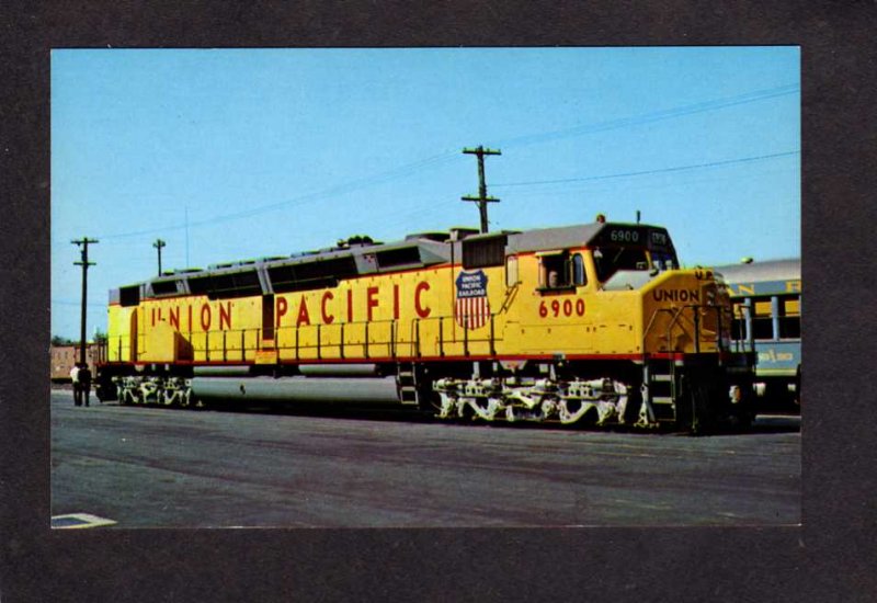 UT Union Pacific Engine 6900 Railroad Train Salt Lake City Utah RR Postcard