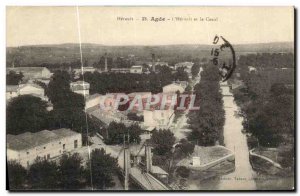 Old Postcard Herault Agde L Herault and the Canal